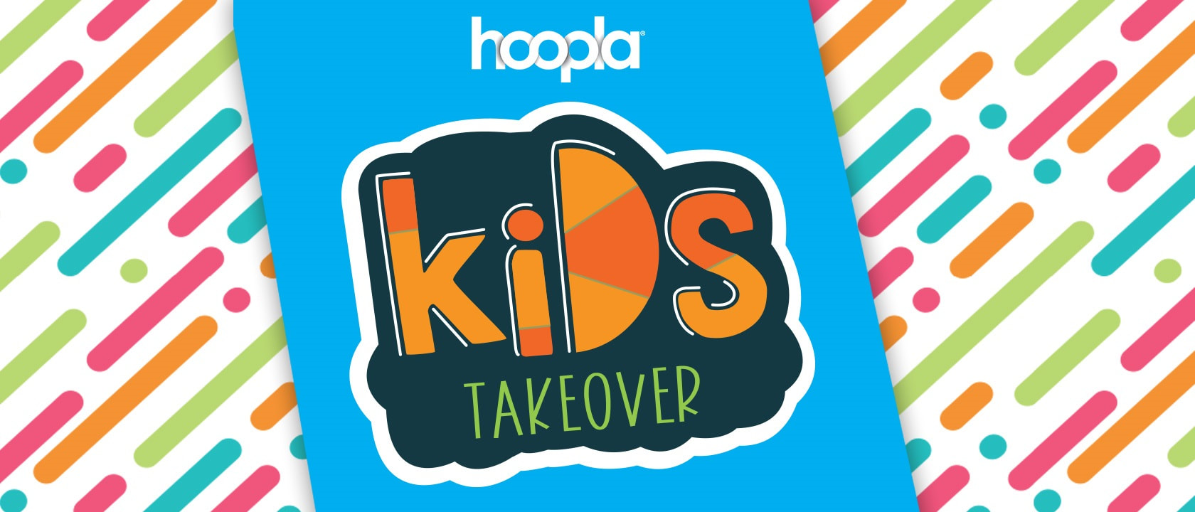 hoopla Kids Takeover logo