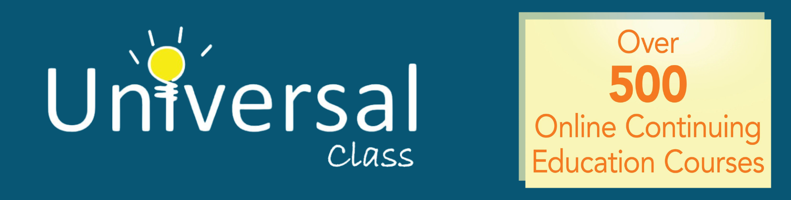 Universal Class logo next to the text 