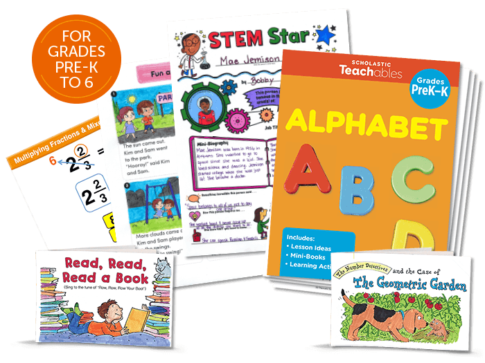 An array of colorful worksheets with the word 